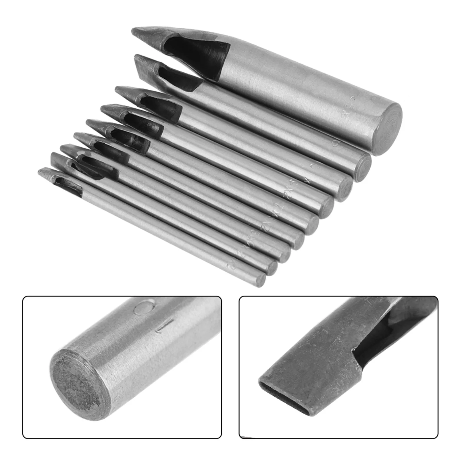 2mm Leather Oval Shape Hole Punch Kit Cutter Hollow Tool 2mm Oval Shape Hole Punch Hollow Leather