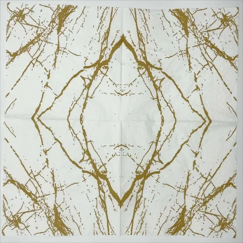 10/20pcs/Pac 33*33cm 2-Ply Printed Napkins White Marble Printed Paper Napkins Home Party Placemats Butterfly Bart Paper paper napkins disposable paper placemats