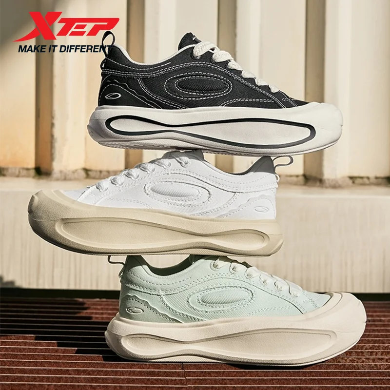 Xtep Starfall Women's Skateboarding Shoes 2025 Summer Comfortable Lightweight Trendy Street Style Casual Shoes 875218310010