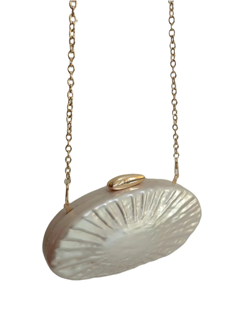 Luxury Acrylic Clutch Purse For Women Ladies Evening Crossbody Bag Vintage Marble Shell Chain Shoulder Handbag Vacation Wallets