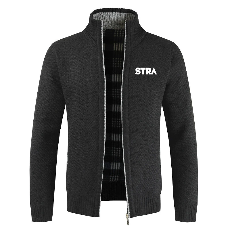 

Top Quality 2022 Autumn winter Men's Jacket Fine fitted collar Zipper Men's Jacket Solid thick cotton Warm sweater