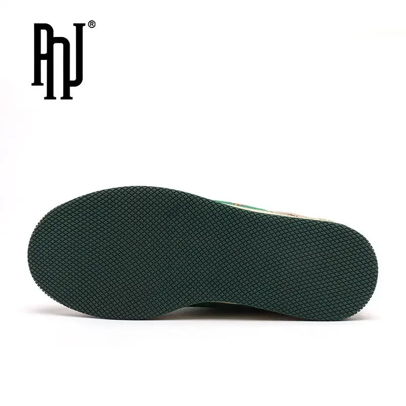 PNJ Board Shoes Men's Shoes Autumn Board Splicing Trend Retro Casual Low-top Versatile Sports