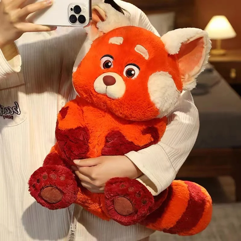 Kawaii Cartoon New Turning Red Version Of Youth Deformation Plush Toy 20 30 45CM Raccoon Doll Red Panda Children Gift Cute Room