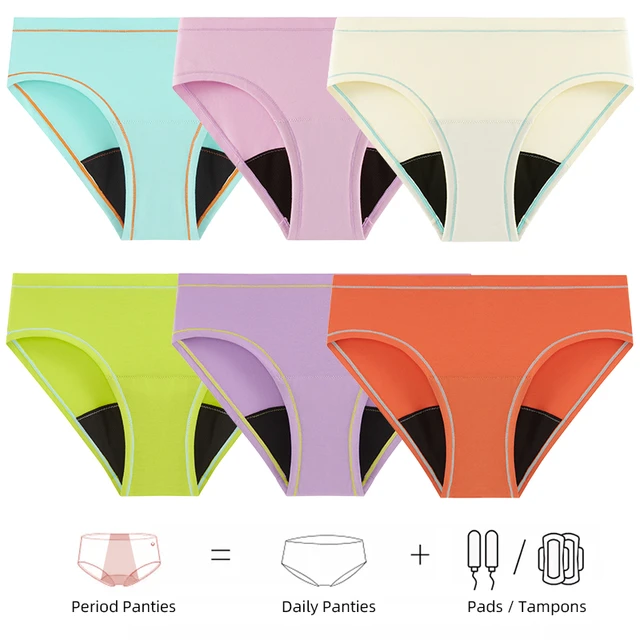 Absorption Menstrual Panties Leak Proof Period Underwear Cotton Heavy Flow Period  Panties Plus Size Underpants for Physiological - AliExpress