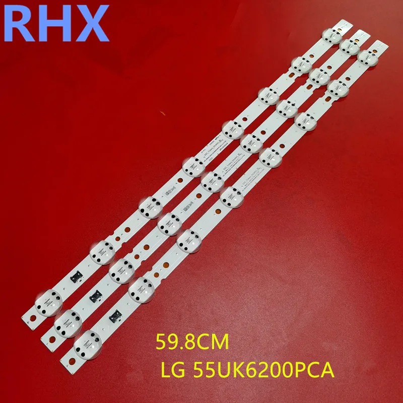 3 sztuk/partia LED Bar dla LG 55 uk6450 55 uk6360psf 55 uk6360 55 uk6470plc 55 uk6200pue 55 uk66300 ssc_trident_55 uk63 _ s SVL550AS48AT