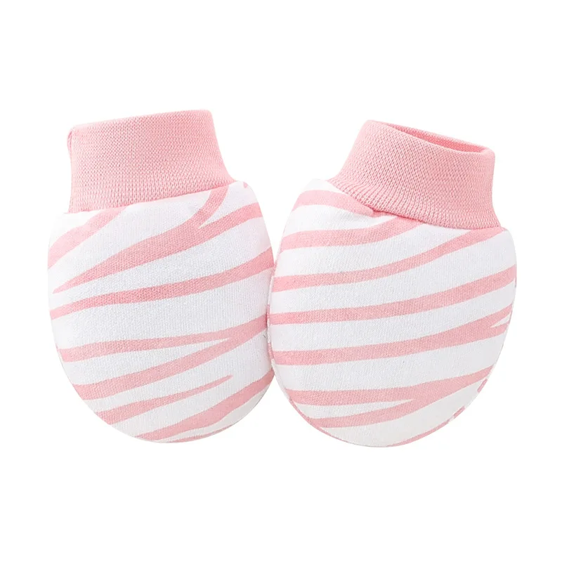 6Pairs Newborn Gloves Winter Kids No-Finger Glove Cute Print Cotton Glove for Boy Girl Babies Anti-Scratch Face Hand Accessories