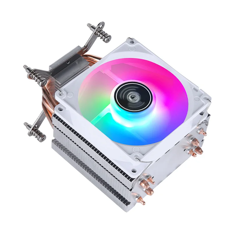 Tower Type Radiator Processor 2/4/6 Heat Pipe Air-cooled CPU Cooler White Fan mute Install slots LGA2011 2066 2099 xeon x79 x99 3