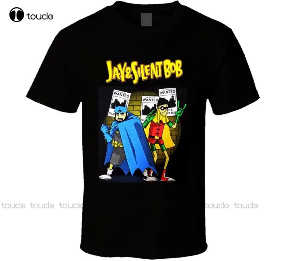 Jay And Silent Bob T-셔츠 블랙 셔츠 여성 맞춤형, 십대 유니섹스 디지털 인쇄 티 셔츠 패션 Tshirt 여름 Tshirt