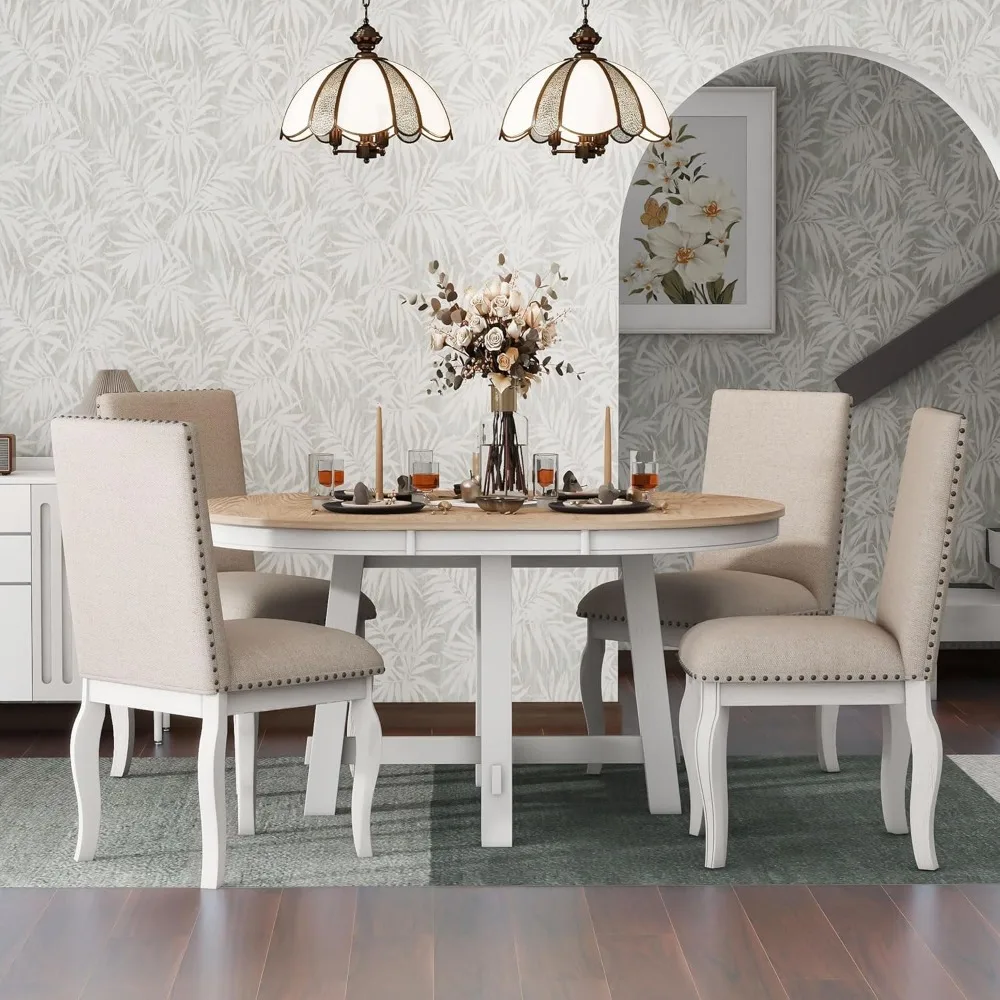 Dining Table Set 4 5 Piece Room Set for Kitchen and Living Room Furniture dining table set