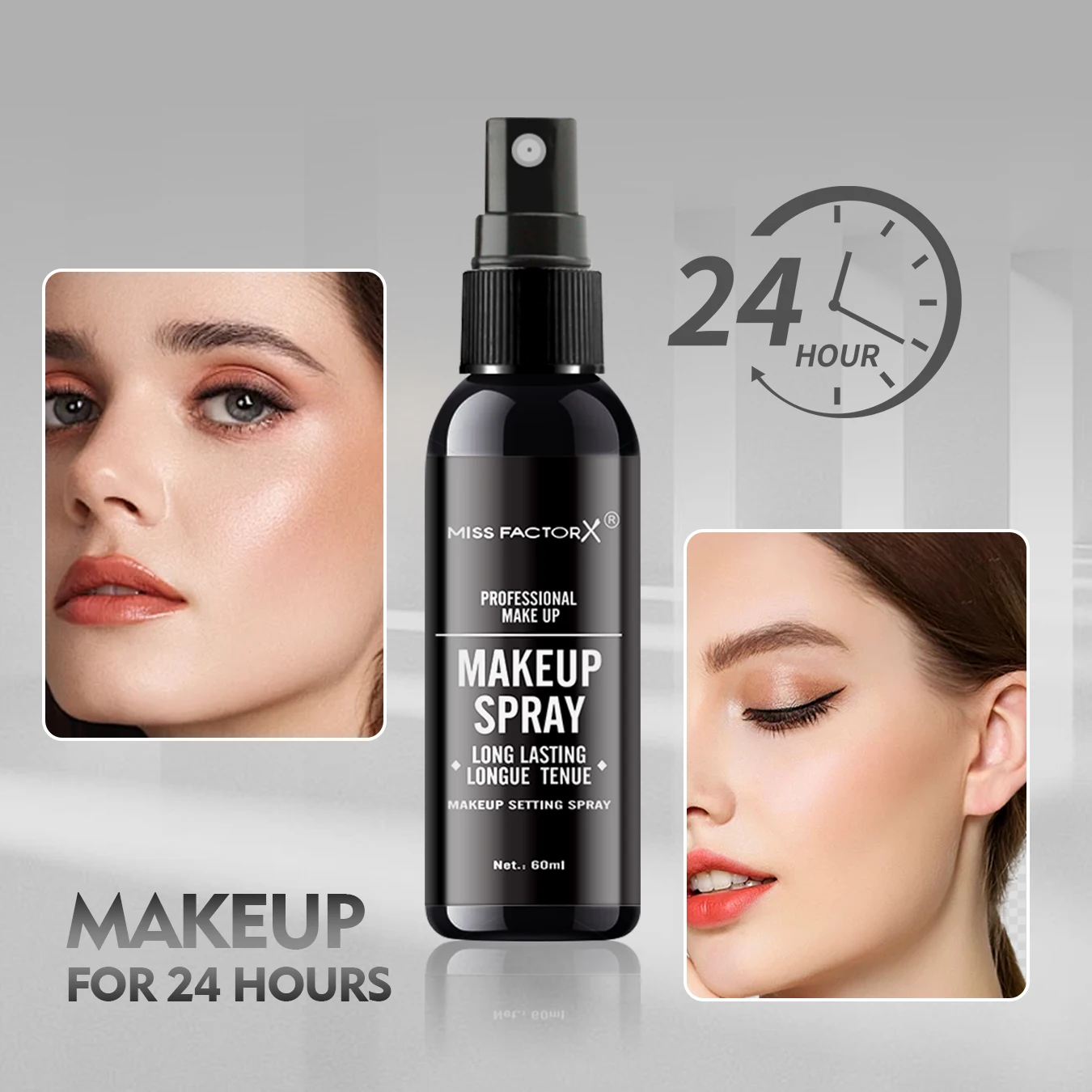 Makeup Setting Spray Professional lasting 60ml Waterproof Anti-sweat Oil Control Anti-halo Dyeing Formula Matte Makeup