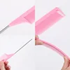 3pcs Hair Styling Comb Set Teasing Hair Brush Triple Teasing Comb Rat Tail Combs Edge Brush Hair Tail Tools Braid Tool Loop 6