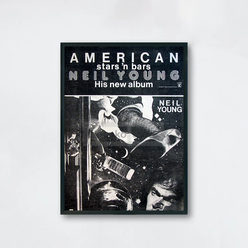 thumbnail image 1 of Póster del cantante de rock clásico canadiense Neil Young, impresiones en lienzo de estilo retro de revista, imágenes artísticas para pared, decoración vintage para el hogar y la habitación, 1 of 5