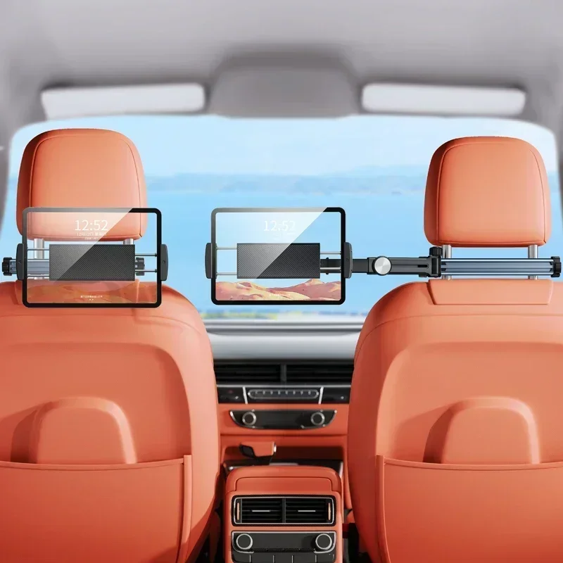 Hipacool Teleskop-Autotelefonhalter, Tablet-Ständer für die Rückenlehne, verstellbare magnetische Auto-Tablet-Halterung für 5,6-11,8-Zoll-Geräte – Detail 7