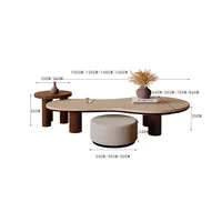 Design Unique Table Basse à la mode salon éclectique minimaliste Table Basse moderne Wabi Sabi Table Basse meubles de maison 2