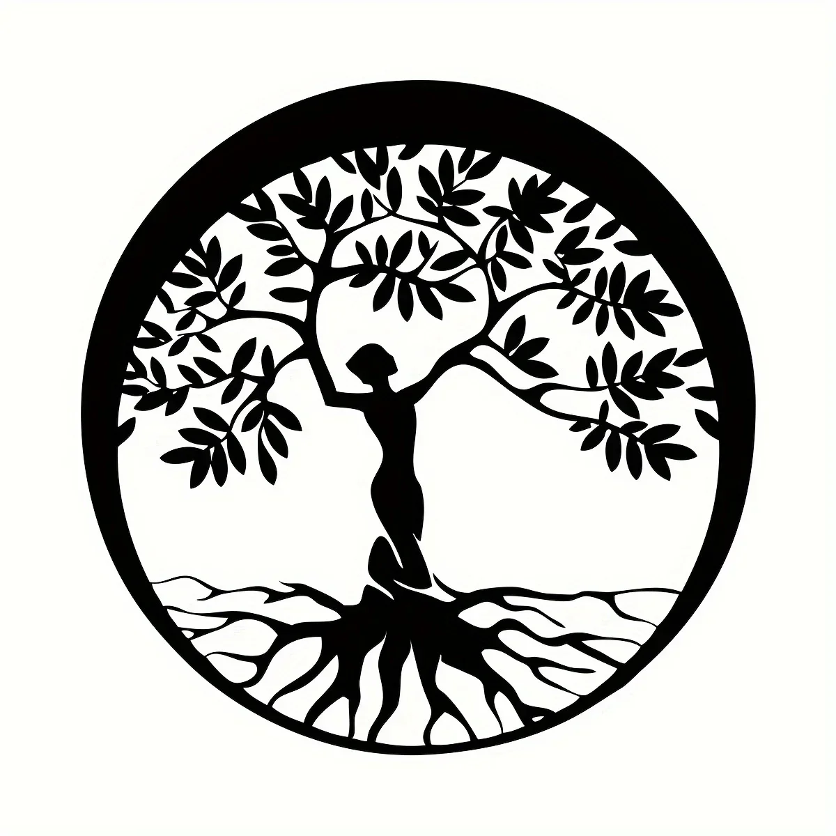 

Украшение CIFBUY, 1 шт., металлический женский знак на дерево, металлическое семейное настенное украшение для дома, детской комнаты, подарок на новоселье, для улицы