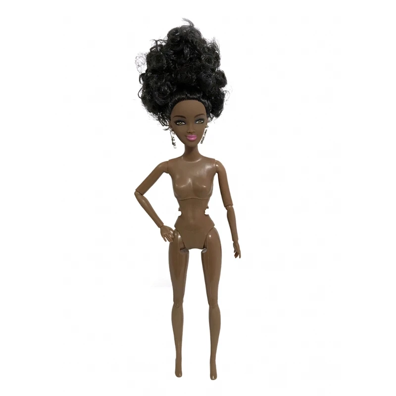 Y4UD Muñeca africana americana sin vestir, Kit de manualidades con  maquillaje, articulaciones flexibles, juego realista para niños pequeños,  regalo para niñas| | - AliExpress