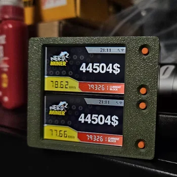 Uhidka Nerdminer V2 – Minero Bitcoin ASIC Silencioso Con Pantalla LCD, 78KH/s, Para Lotería BTC Solo