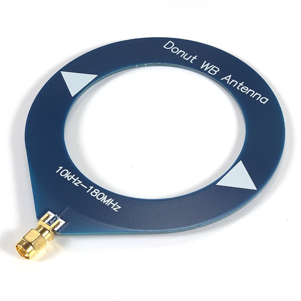 A04R-Donut Broadband Antenna 10kHz-180MHz Receiving Antenna Mini Loop for Radio Walkie Talkie SDR Blue