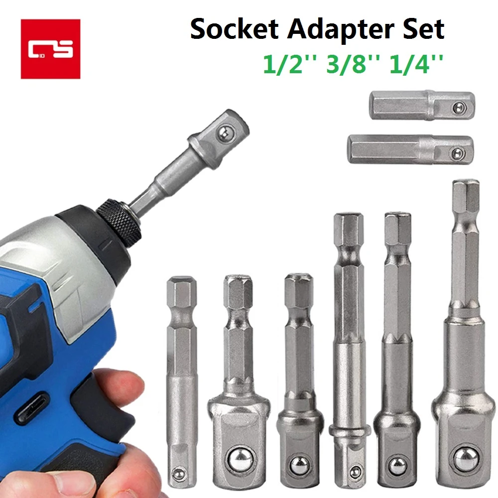 Impact Drill Bit Socket Adapter Set Extension Bar Drill Socket