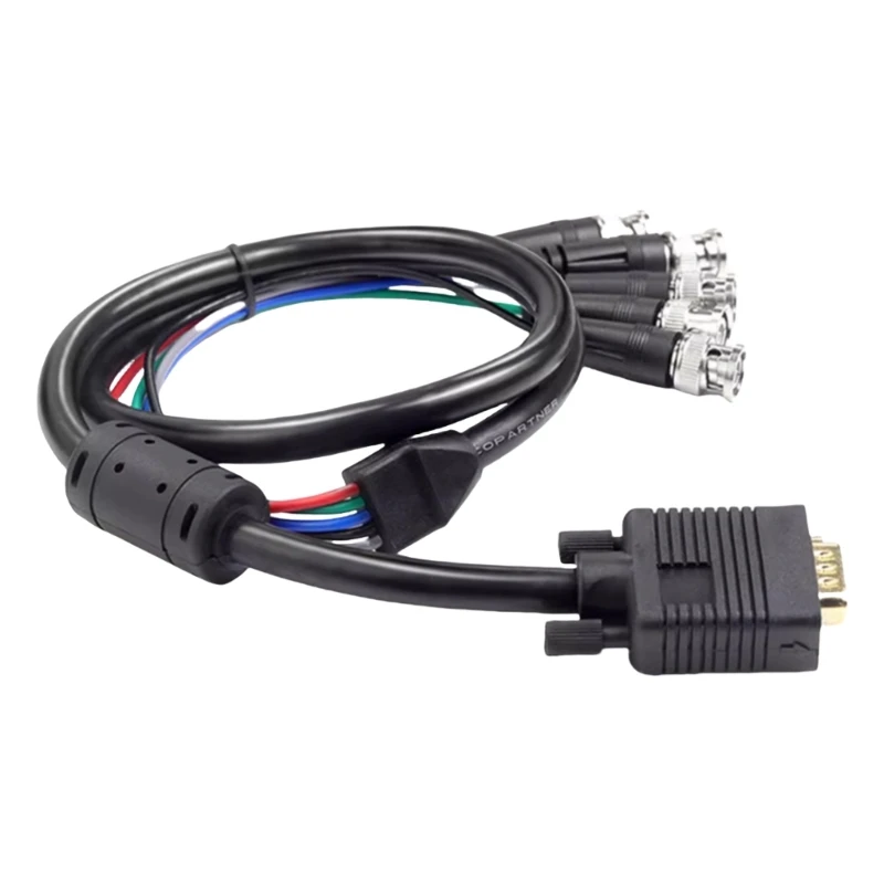 VGA To 5BNC RGBHV Coaxial Cable For HDTV Displays And Projectors High Resolution