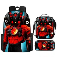 Skibidi Toilet Children's Backpack Boy School Bag for Backpack Anime Boys Girls Anime Cartoon School Bag Mochila 1