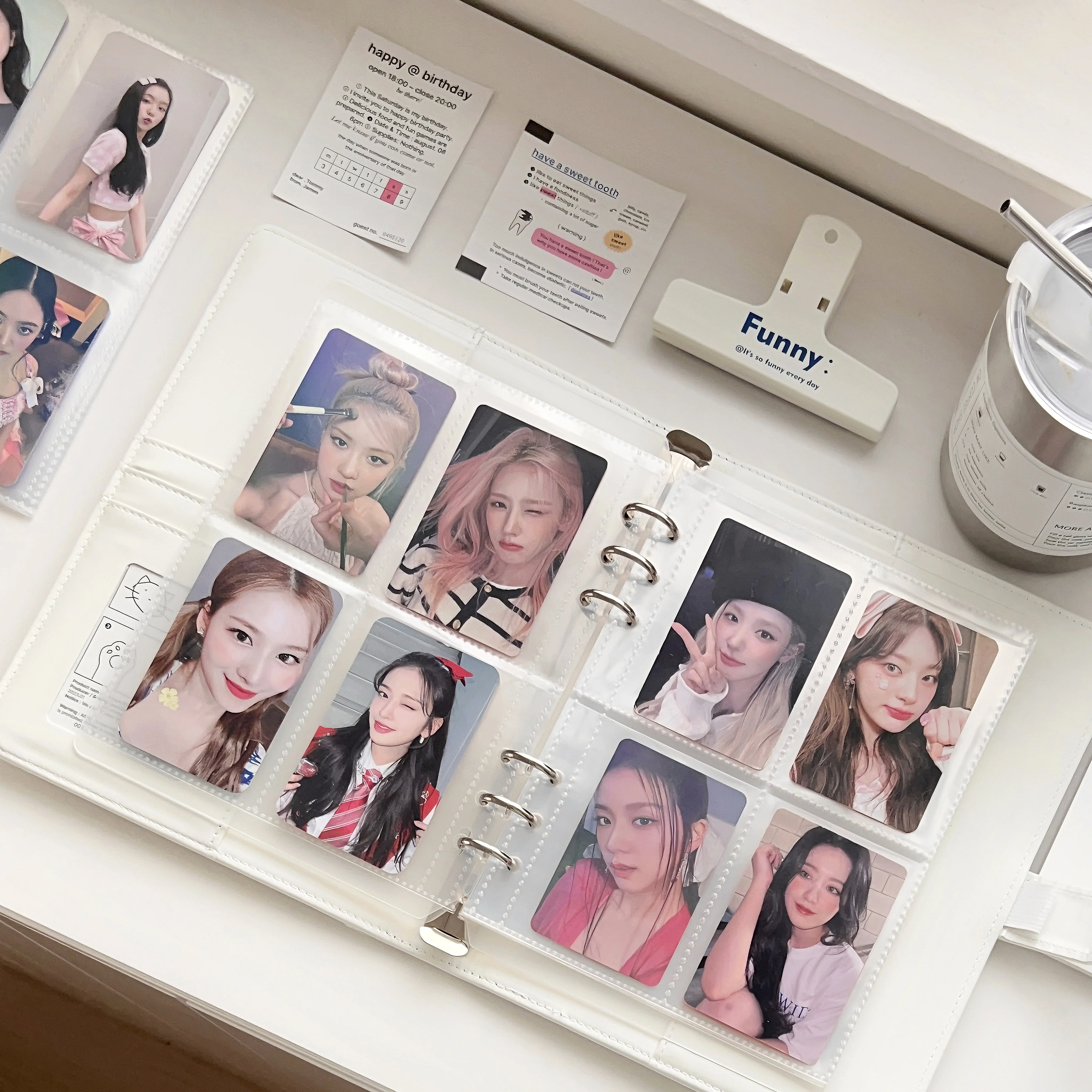MINKYS Original Design Süße Katze PU A5 Kpop Fotokartenbinder Sammelbuch Idol Fotokartenhalter Fotokartenalbum – Detail 8