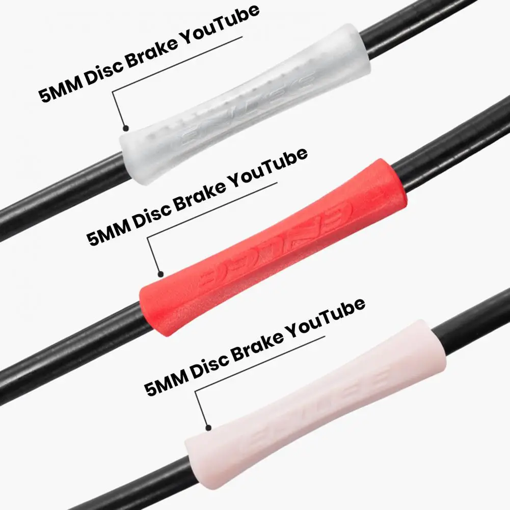 

Mountain Bike Frame Protector Flexible Pressure-resistant Bicycle Brake Cable Sleeves Set of 5 Rubber Protectors for Shift Line