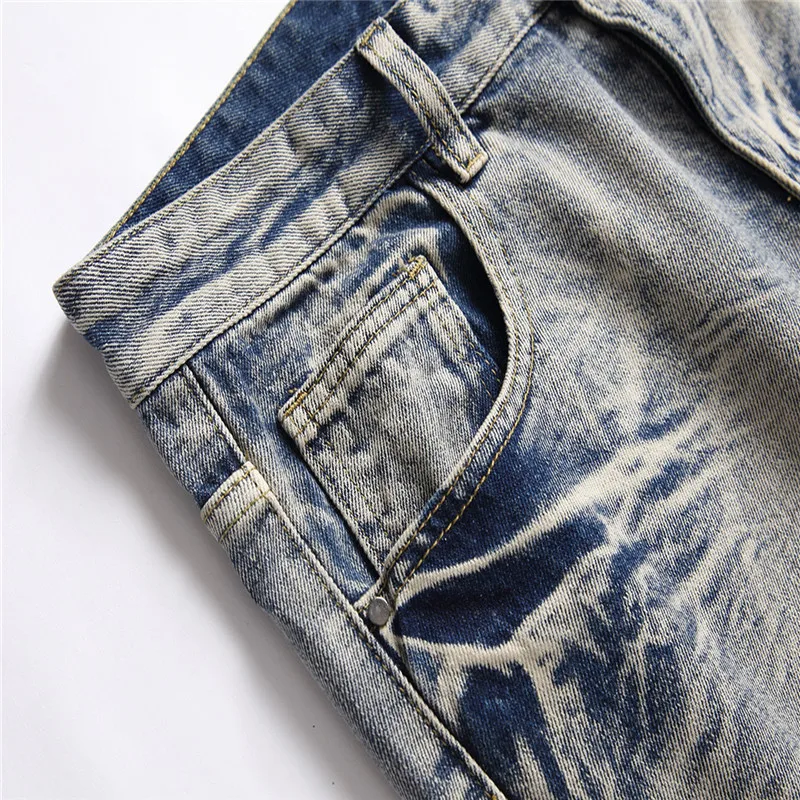 Men’s Trendy Beggar Blue Denim Pants,High Quality Slim-fit Hole Ripped Jeans,Street Fashion Sexy Jeans,Daily Casual Jeans Pants 37 S291c99e3d85b4b96b2e76a3e22e25e0fA