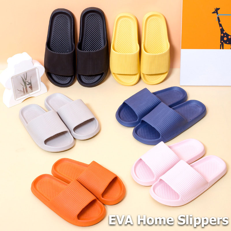 Women's Slippers Fashio Light EVA Soft Men's Home Sole Slipper Bathroom Anti-Slip Casual Indoor Slipper Beach Sandal Flip-Flops