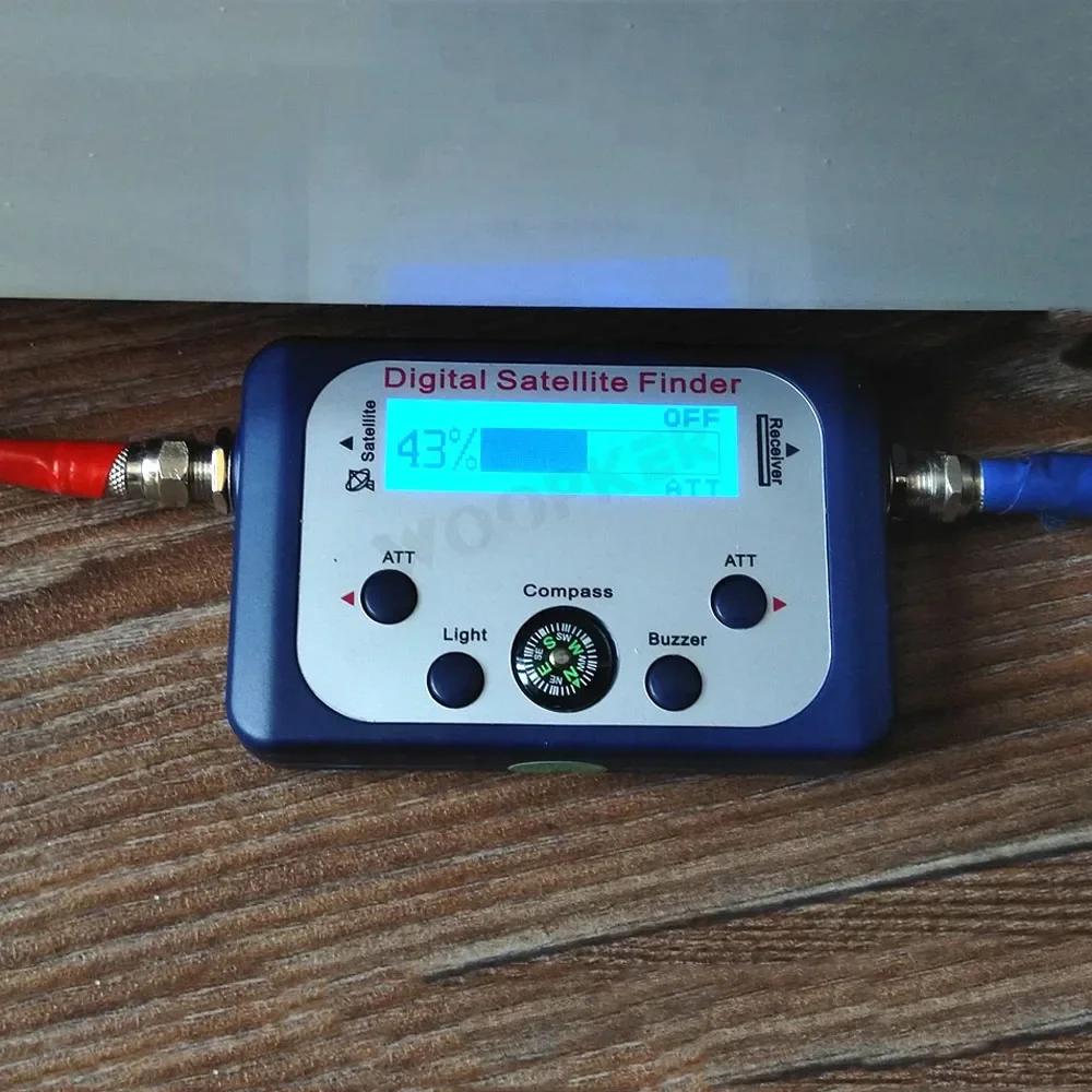 Digital Satellite Finder Satlink Tester Meter TV Signal Receiver Sat Finder with Compass and LCD Display FTA DVB S2 TV Tuners