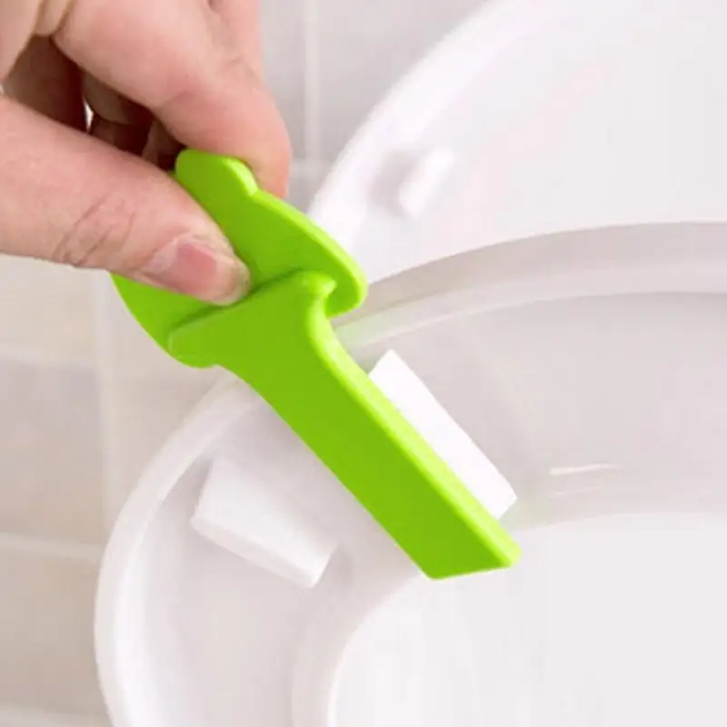 Creative Cartoon Toilet Lid Holder Convenient Home Toilet Lid Release Handle Non Dirty Hand Plastic Cartoon Toilet Lid Holder