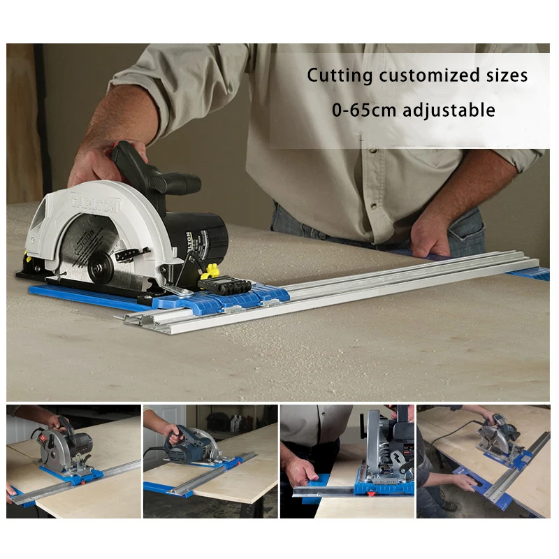 Woodworking Tools Woodworking Table Saw Precision Circular Saw Guide Edge Guide Power Saw Rip Fence Sliding Fixed Rail For Circular Wood Cutting Machine Bracket