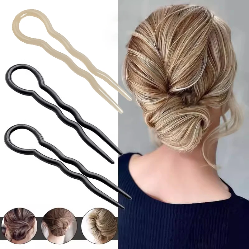 Hair Accessories Retro Hair Bun U-Shaped Hair Sticks Clip Barrettes Hairpins