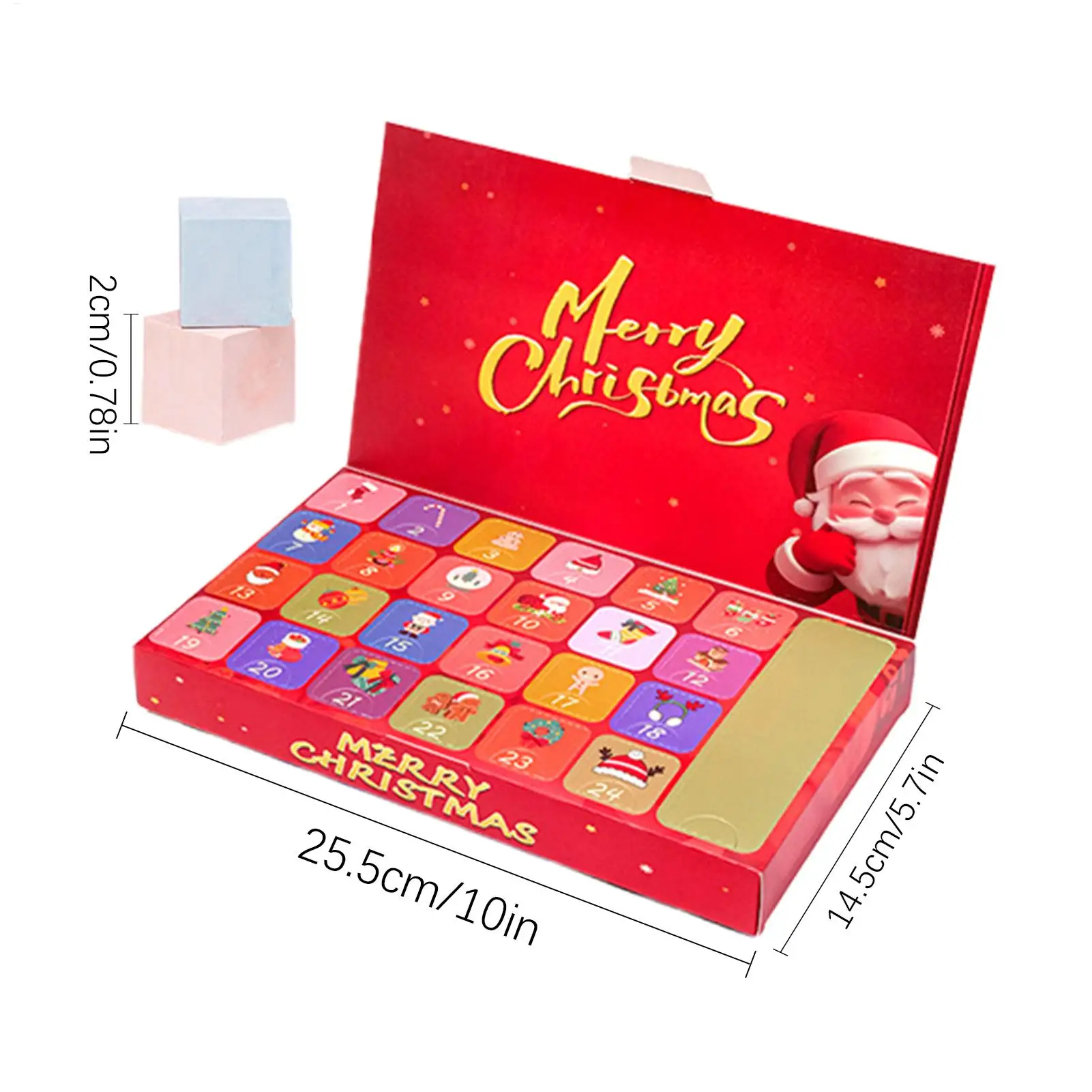 Christmas Advent Calendar Crystal 24 Days Countdown Rock Stone Digging Set for Kids Girls Boys Holiday Gift Mining Adventure