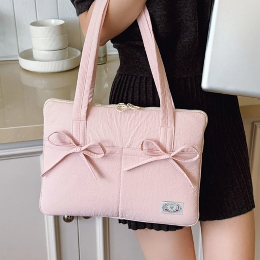 Bowknot Portable Laptop Sleeve - Lightweight Soft Protective Cover
