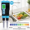 YY-1030 Digital Food PH Meter Thermometer 0.00~14.00 PH Measuring Instrument for Dough Cheese Fruit Meat Milk Soil 3