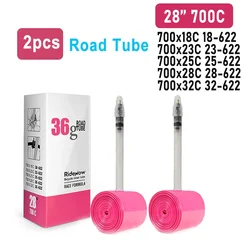 Ultralight Bicycle Inner Tube with French Valve (45mm) for Road, MTB, and Gravel Bikes (Road 700C 36g X2)