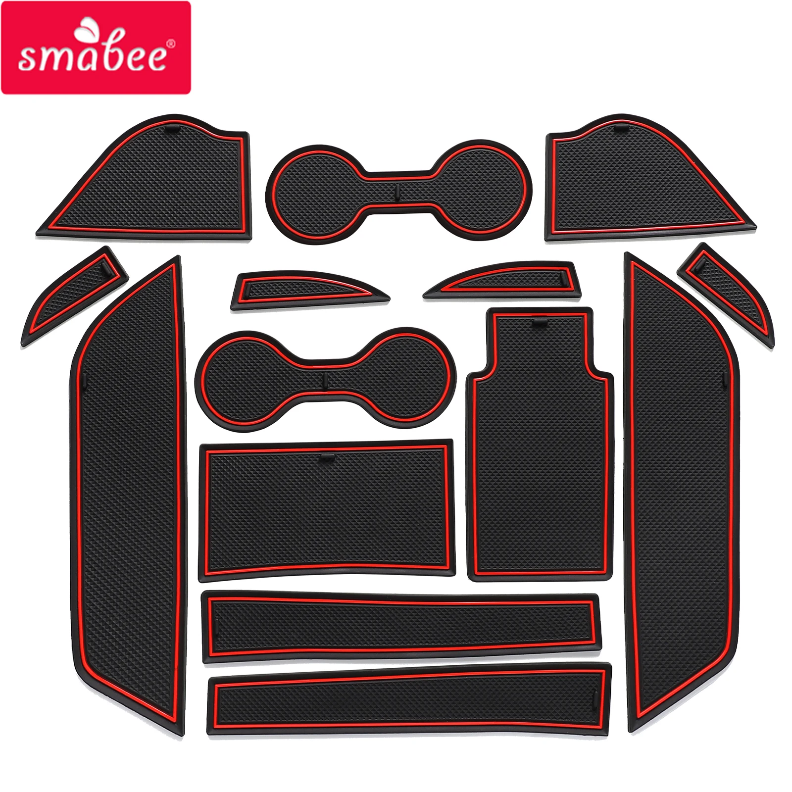 

Smabee Car Gate Slot Cup Mat for Buick Envision 2021 - 2023 Anti-Slip Door Groove Pad Interior Accessories Non-Slip Coaster