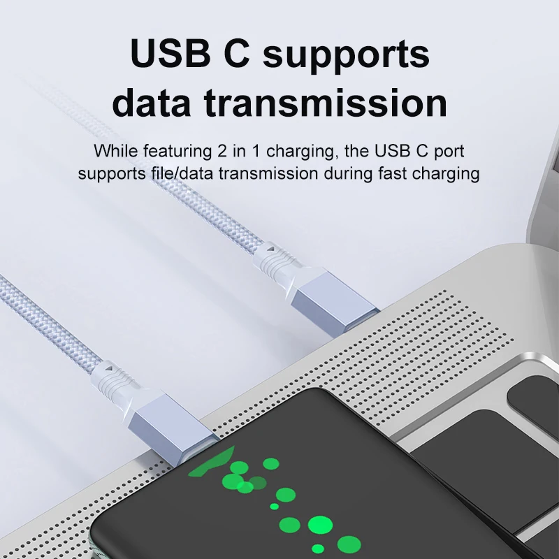 Dual-Purpose Braided USB Charging Cable - Fast Charge