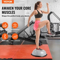 VEVOR 23/26 inch Half Exercise Ball Trainer Balance Ball Trainer 660lbs Capacity Stability Ball Yoga Ball with Resistance Bands 2