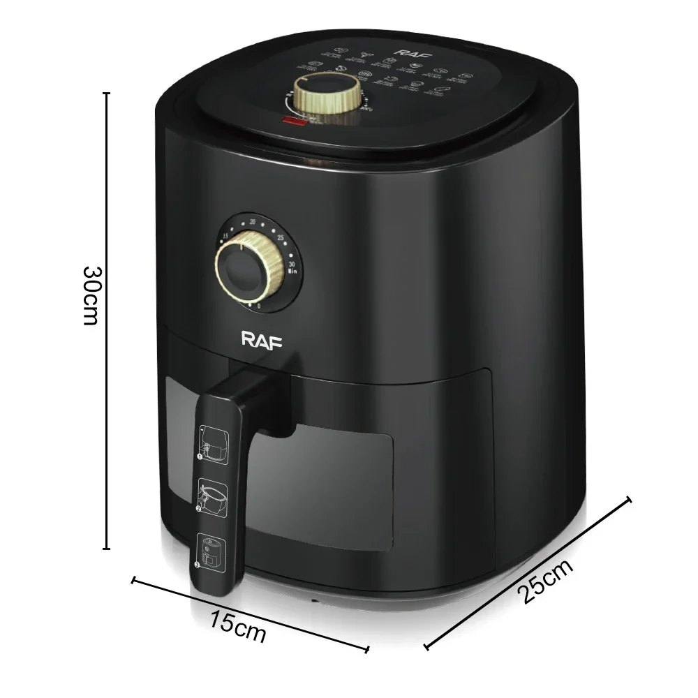 Multi Functional Air Fryer, Large Capacity Electric Fryer, Multifunctional Oven, Visible Fast Food Heater, Home Electric Oven 3