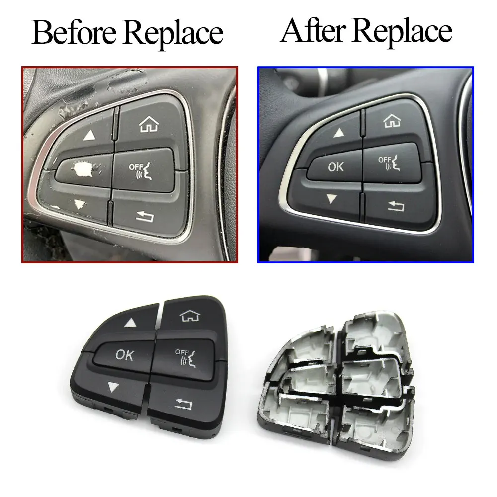 W205 W253 12PCS Auto Zubehör Multifunktions Lenkrad Tasten Control Schalter Für Mercedes BENZ C GLC Klasse C180 C200 – Detail 2