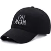 Washed Cotton Baseball Cap for Men & Women Unisex CAT MOM Embroidery  Sun Protection Hat Outdoor Sports Wholesale & Dropshipping 3