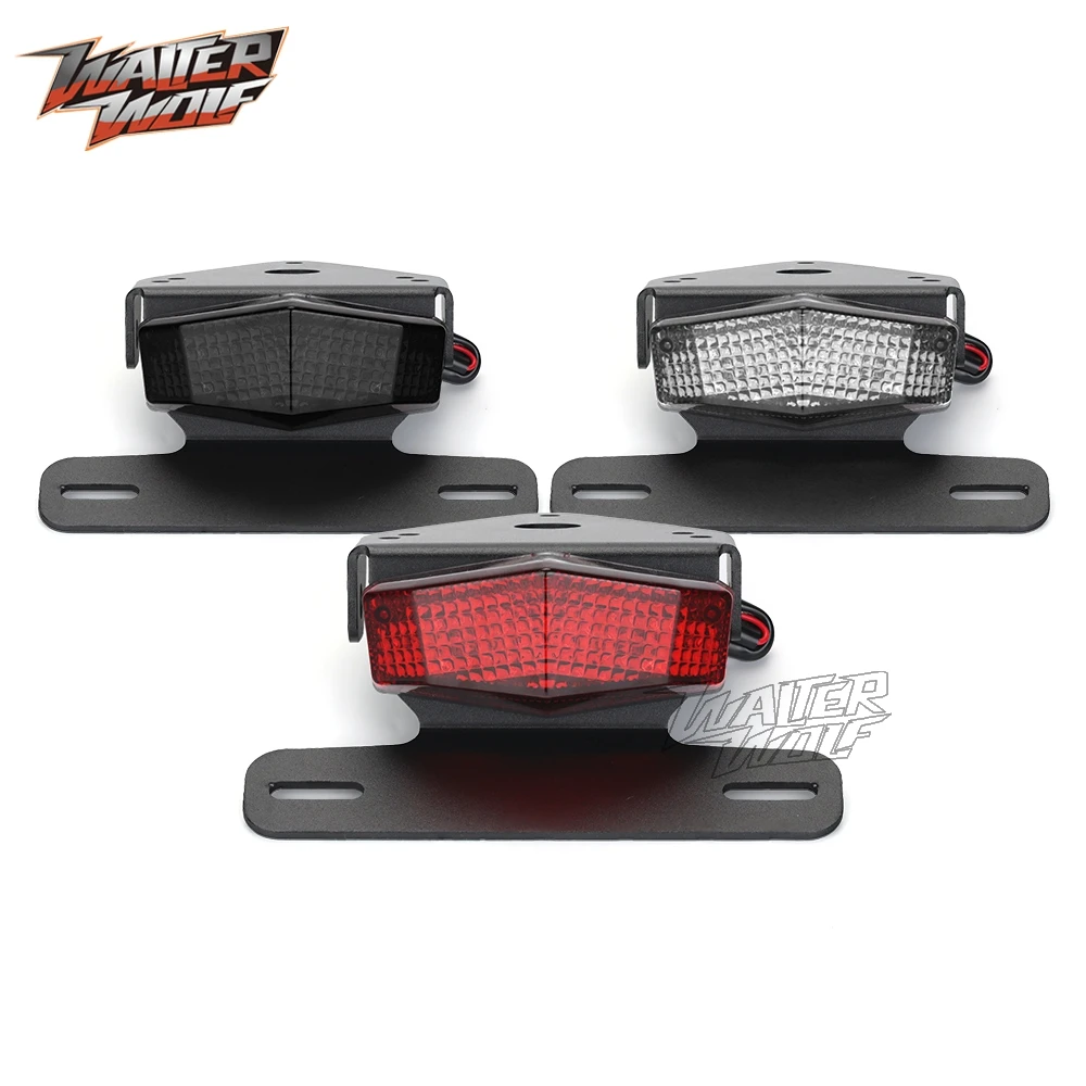 XR400 XR250 Tail Tidy License Plate Bracket LED Tail Brake Turn Signal Light For Honda XR250R XR400R XR 250 400 Motard 1996-2008 license plate holder motorcycle license plate holder motorcycle license plate motorcycle taillight