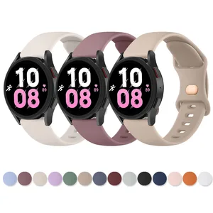 20mm Silicone Band For Samsung Galaxy Watch 4 6 classic/Watch 3 4 5 6 5Pro 45mm/Galaxy Watch 42mm/Active 2 40mm Strap Bracelet