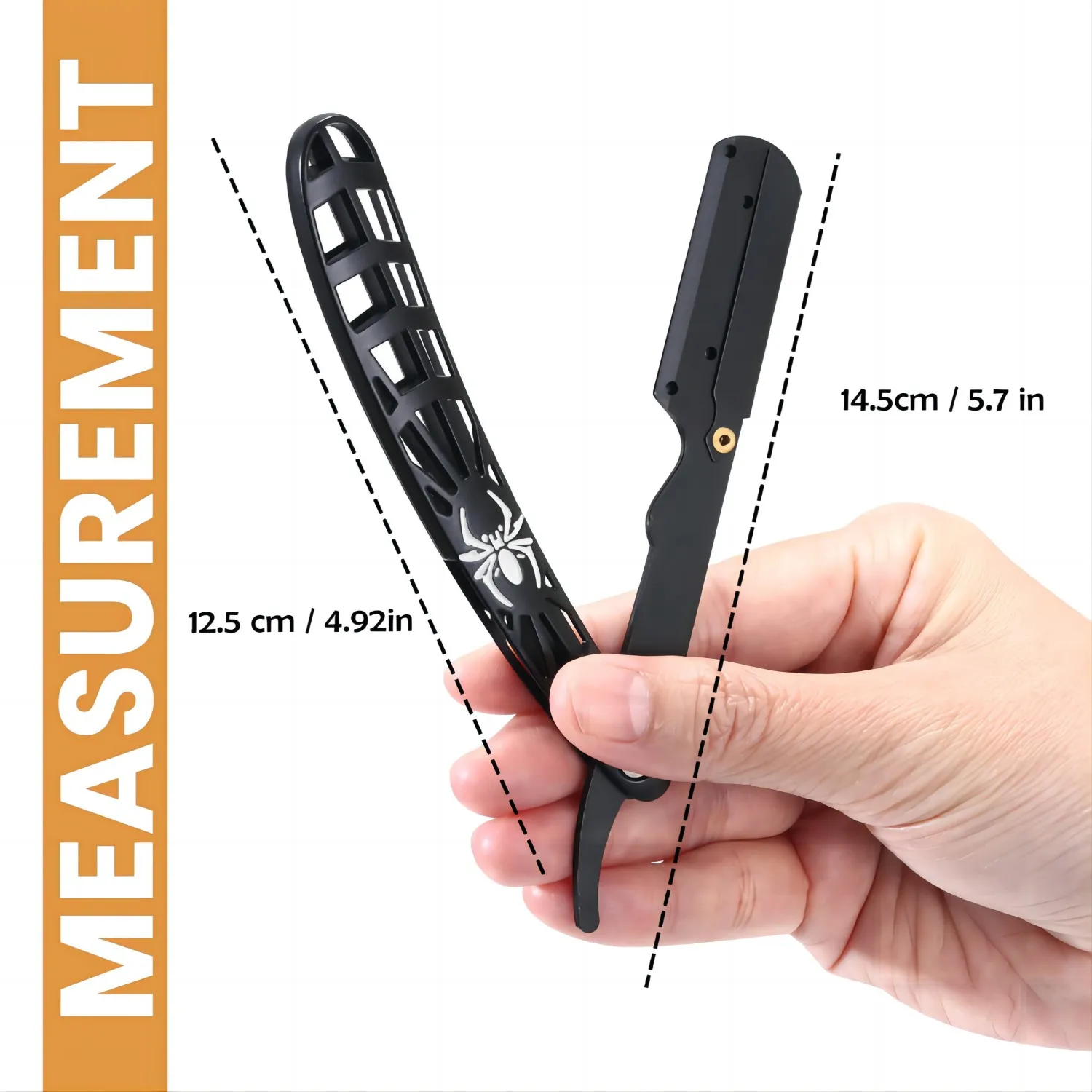 Professional Manual Shaver Straight Edge Stainless Steel Sharp Barber Razor Folding Shaving Beard Trimmer Cutter 4