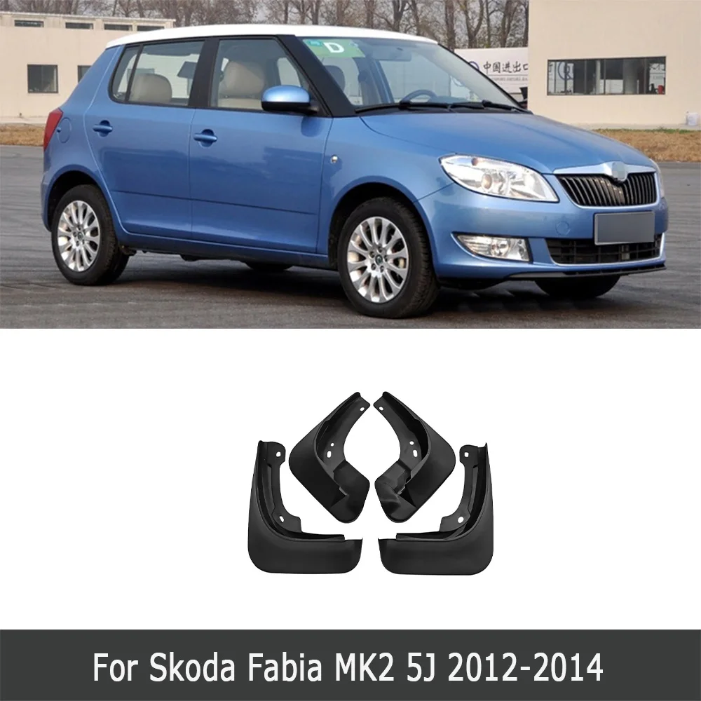 Bavettes de Boue De voiture Pour Skoda Fabia Mk2 2 542 5J Fabia 3 NJ NJ3  2018-2007 2017 Bavettes Bavettes Garde-Boue шкода фабия 2 - AliExpress