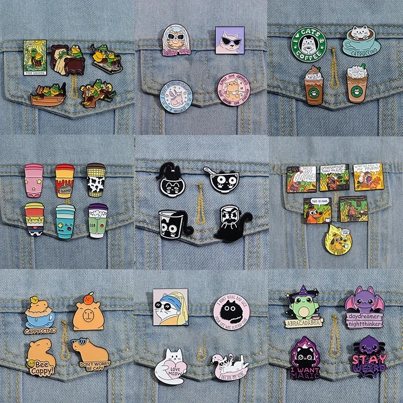 8 Pezzi Scienza Spilla Smaltata, Graziose Spille Cartoni Animati, Pin Estetica Chimica Spille, Spilla Da Laboratorio, Accessorio per Abbigliamento, per Zaino, Giacca, Cappello Con Clip