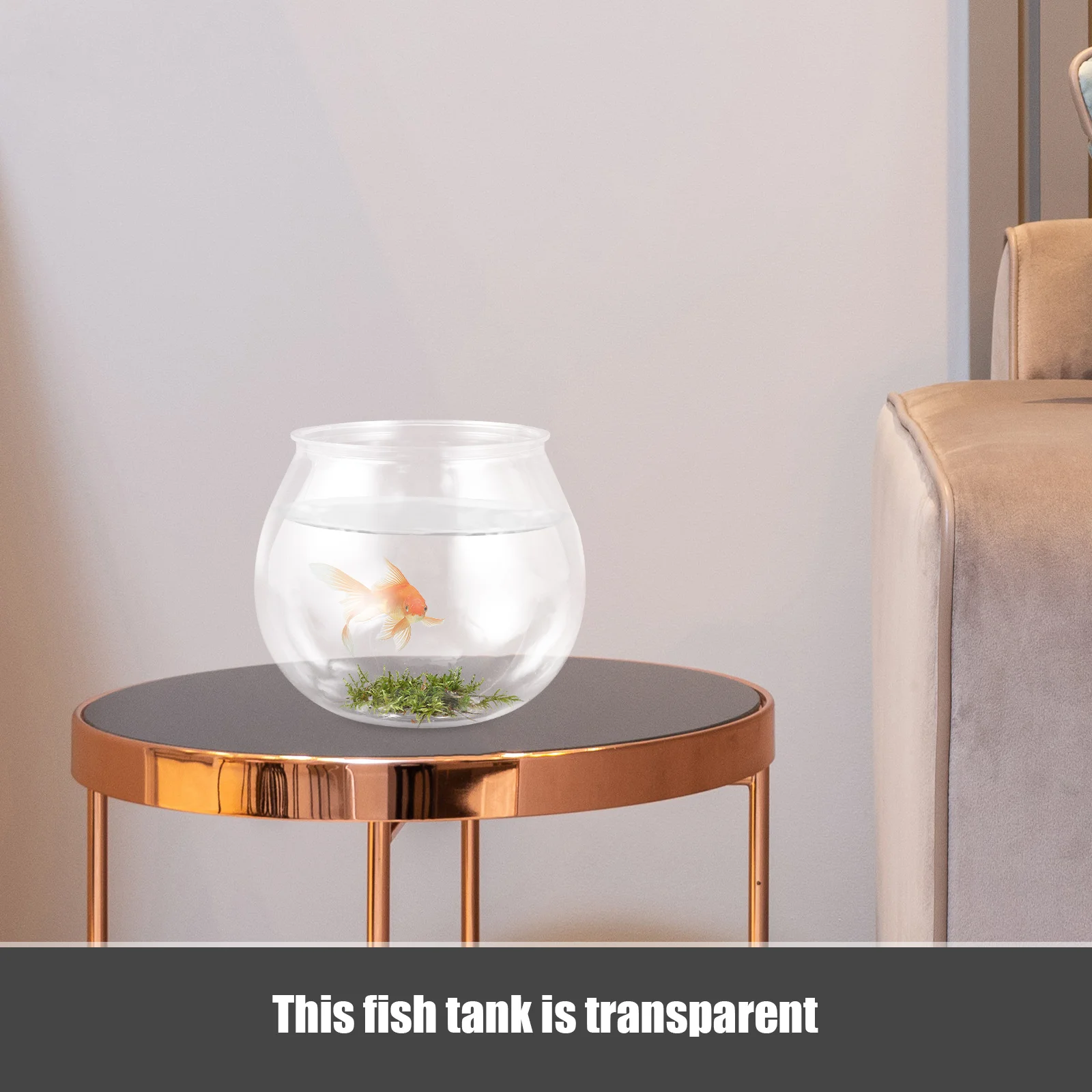 Fish Aquarium Clear Fish Bowl Round Aquarium Transparent Fish Tank Small Goldfish Aquarium