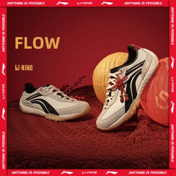 Li-Ning Unisex FEELING FLOW Lifestyle Shoes Cushion Rebound Retro Fashionable Thin Sole LiNing Classic Casual Sneakers AGCW002
